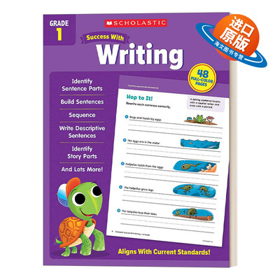 英文原版 Scholastic Success with Writing Grade 1 学乐成功系列写作练习册一年级 英文版 进口英语原版书籍