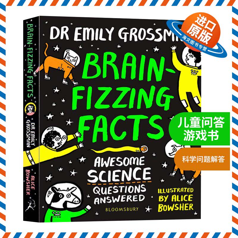 英文原版 Brain-fizzing Facts 儿童问答游戏书 科学问题解答 英文版 进口英语原版书籍