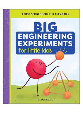 英文原版 Big Engineering Experiments for Little Kids 给孩子们的大工程实验 STEM教育 科学游戏 英文版 进口英语原版书籍