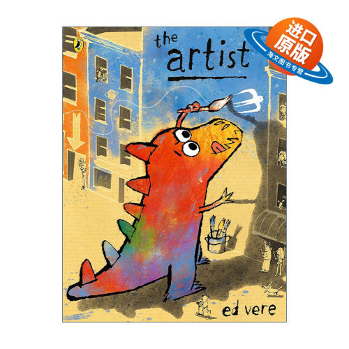 英文原版 The Artist 艺术家小恐龙 Ed Vere绘本 英文版 进口英语原版书籍