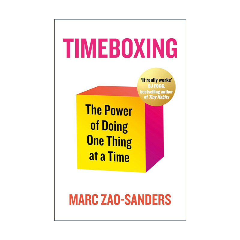 英文原版 Timeboxing 时间盒技巧 专注一次只做一件事 也能有巨大创造力 Marc Zao-sander 英文版 进口英语原版书籍