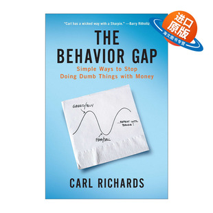 英文原版 The Behavior Gap 行为差距 停止用金钱做蠢事的简单方法 理财 Carl Richards 精装 英文版 进口英语原版书籍