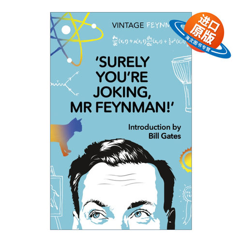 英文原版 Surely You're Joking Mr Feynman 别闹了费曼先生 科学顽童的故事 新版 比尔盖茨作序 英文版 进口英语原版书籍