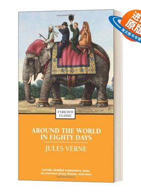 英文原版小说 Around the World in Eighty Days 80天环游世界 Enriched Classics系列 英文版 进口英语原版书籍
