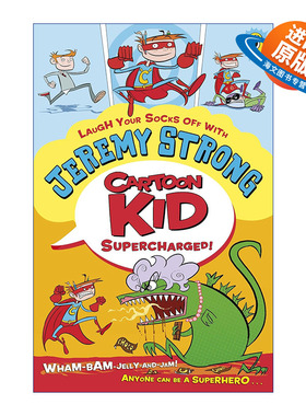 英文原版 Cartoon Kid Supercharged 卡通小子2 吉瑞米·斯特朗爆笑儿童小说 英文版 进口英语原版书籍