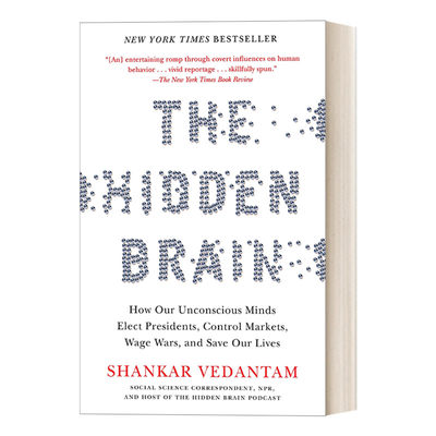 英文原版 The Hidden Brain 隐藏的大脑 我们的潜意识如何选举总统、控制市场、发动战争和拯救我们的生命 英文版 进口英语原版书