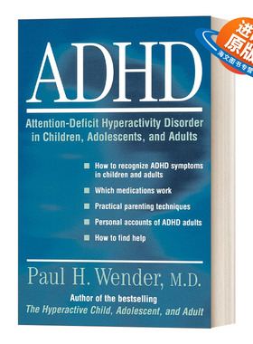 英文原版 ADHD Attention-Deficit Hyperactivity Disorder in Children 多动症儿童青少年和成人的注意力缺陷多动障碍 进口书