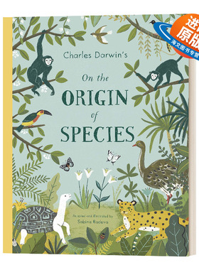 英文原版绘本 Charles Darwin's on the Origin of Species 达尔文与物种起源 Sabina Radeva 精装绘本 英文版 进口英语原版书籍