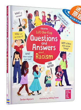 英文原版 Usborne Lift-the-Flap Questions and Answers about Racism 你问我答科普翻翻书 种族主义 英文版 进口英语原版书籍