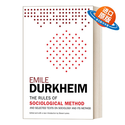 英文原版 The Rules of Sociological Method 社会学方法论 英文版 进口英语原版书籍