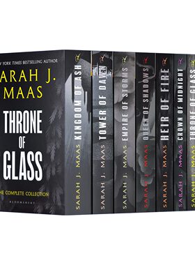 英文原版 Throne of Glass Box Set 玻璃王座8册套装 莎拉J玛斯畅销奇幻小说系列 新版 英文版 进口英语原版书籍