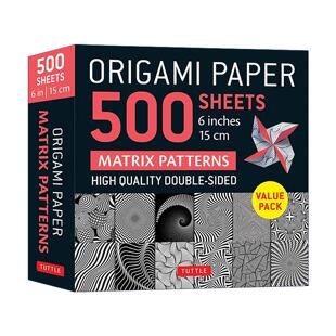 英文原版 Origami Paper 500 sheets Matrix Patterns 6