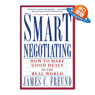 英文原版 Smart Negotiating 聪明的谈判 如何在现实世界中做出好的交易 英文版 进口英语原版书籍