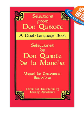 原版 Selections from Don Quixote 堂吉诃德选集 西班牙语英语双语版 Miguel de Cervantes 进口原版书籍