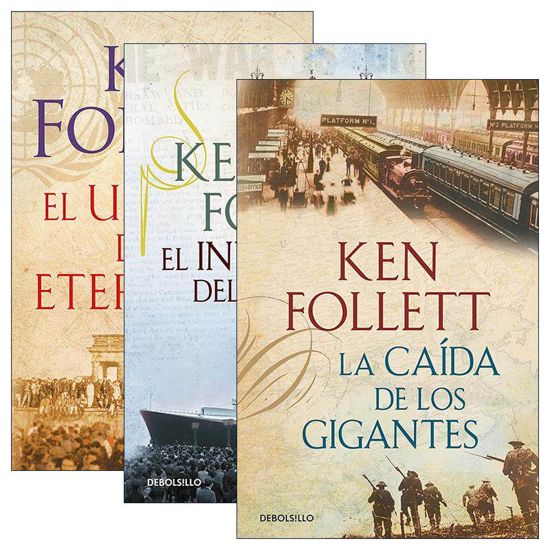 西班牙语原版 The Century Spanish Edition 世纪三部曲系列3册 西班牙语版 肯·福莱特 世界的凛冬 永恒的边缘 进口原版书籍