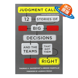 精装 Judgment 集体能力 英文原版 Thomas 英文版 大决策 Davenport Calls 用数据分析驱动正确决策和明智行动 哈佛商业评论