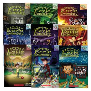 英文原版 Eerie Elementary 怪异小学系列9册 学乐大树系列 儿童桥梁章节书 科幻小说 小学生课外阅读分级读物 英文版 进口书籍