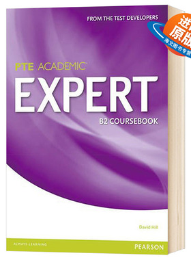 PTE学术英语考试B2教材 英文原版 Expert Pearson Test of English Academic B2 Standalone Coursebook PTE 培生学生用书 英文版
