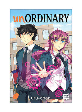 英文原版 Unordinary 异能者1 WEBTOON热门青少年奇幻网漫 uru-chan 英文版 进口英语原版书籍