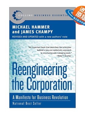 英文原版 Reengineering the Corporation 企业再造 迈克尔·哈默 英文版 进口英语原版书籍
