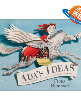 英文原版 Ada's Ideas 埃达的数字迷宫 世界上第一位计算机程序员的故事 儿童精装女性传记科普绘本 Fiona Robinson 进口英语书籍