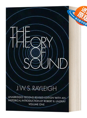 英文原版 The Theory of Sound  Volume One 声学 第一卷 Dover物理 英文版 进口英语原版书籍
