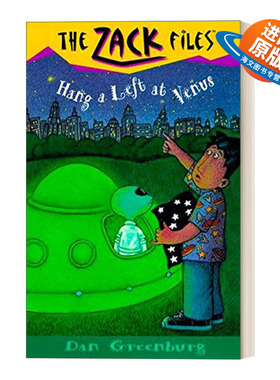 英文原版 The Zack Files 15 Hang a Left at Venus 札克档案系列15 儿童冒险章节桥梁书 Dan Greenburg 英文版 进口英语原版书籍
