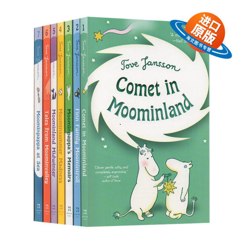 英文原版绘本 Moominvalley in November 姆明谷系列7册 儿童图画故事书读物 姆明谷神话 魔术师的帽子 英文版 进口英语原版书籍