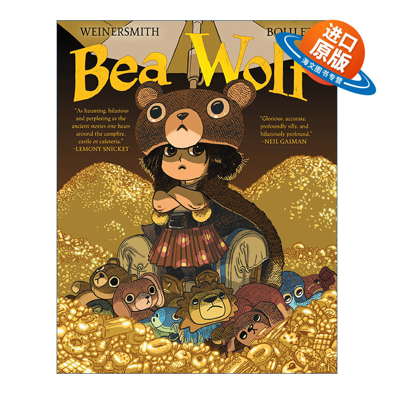 英文原版 Bea Wolf 勇士 精装漫画 法国漫画家Weinersmith Zach 英文版 进口英语原版书籍