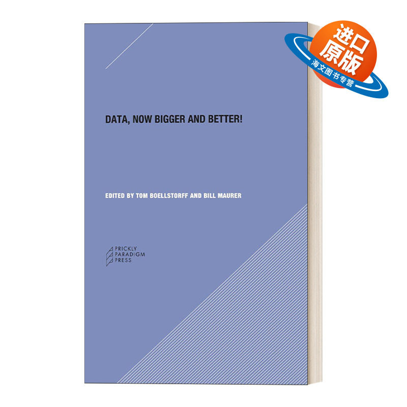 英文原版 Data Prickly Paradigm Press 数据 现在更大更好 人类学 数据分析 Genevieve Bell 英文版 进口英语原版书籍