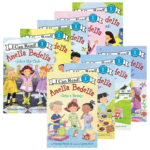 阿米莉亚系列9册 英文原版绘本 Amelia Bedelia I Can Read一阶段图画故事书 糊涂女佣 英文版儿童绘本 进口英语书籍