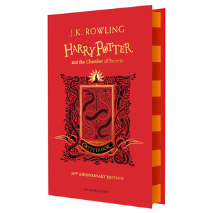 Secrets 进口书 and Chamber 20周年纪念格兰芬多精装 版 Harry 哈利波特与密室 the 罗琳 英文原版 学院珍藏版 Potter 小说