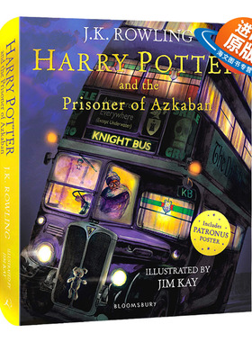 哈利波特与阿兹卡班的囚徒 英文原版 Harry Potter and the Prisoner of Azkaban 彩绘平装版 JK罗琳 英文版进口英语书籍