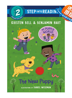 英文原版 Step into Reading 2 the New Puppy 我的紫色小狗 英文版 进口英语原版书籍