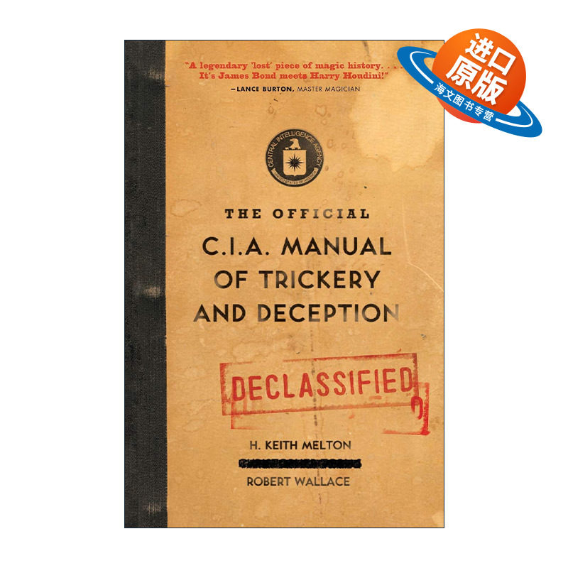 英文原版 The Official CIA Manual of Trickery and Deception 中央情报局官方欺骗手册 英文版 进口英语原版书籍