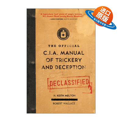 英文原版 The Official CIA Manual of Trickery and Deception 中央情报局官方欺骗手册 英文版 进口英语原版书籍