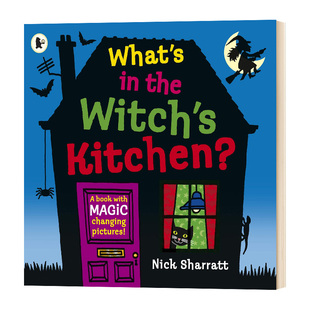 英文原版 What's in the Witch's Kitchen  女巫的厨房有什么  翻翻书 吴敏兰书单 英文版儿童外文书