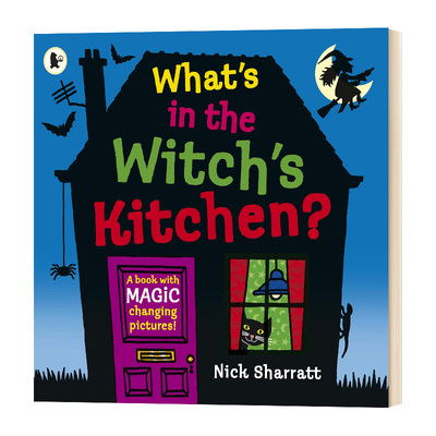 英文原版 What's in the Witch's Kitchen  女巫的厨房有什么  翻翻书 吴敏兰书单 英文版儿童外文书