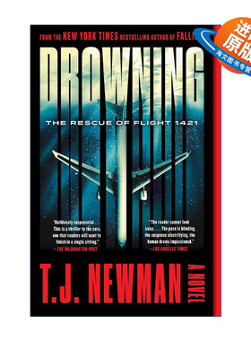 英文原版 Drowning 溺水 1421航班的救援 惊悚小说 英文版 进口英语原版书籍
