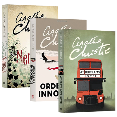 正版进口阿加莎系列 马普尔小姐探案第三季4册 英文原版 Miss Marple 英文版推理侦探小说 伯特伦旅馆之谜 无妄之灾 复仇女神 零时