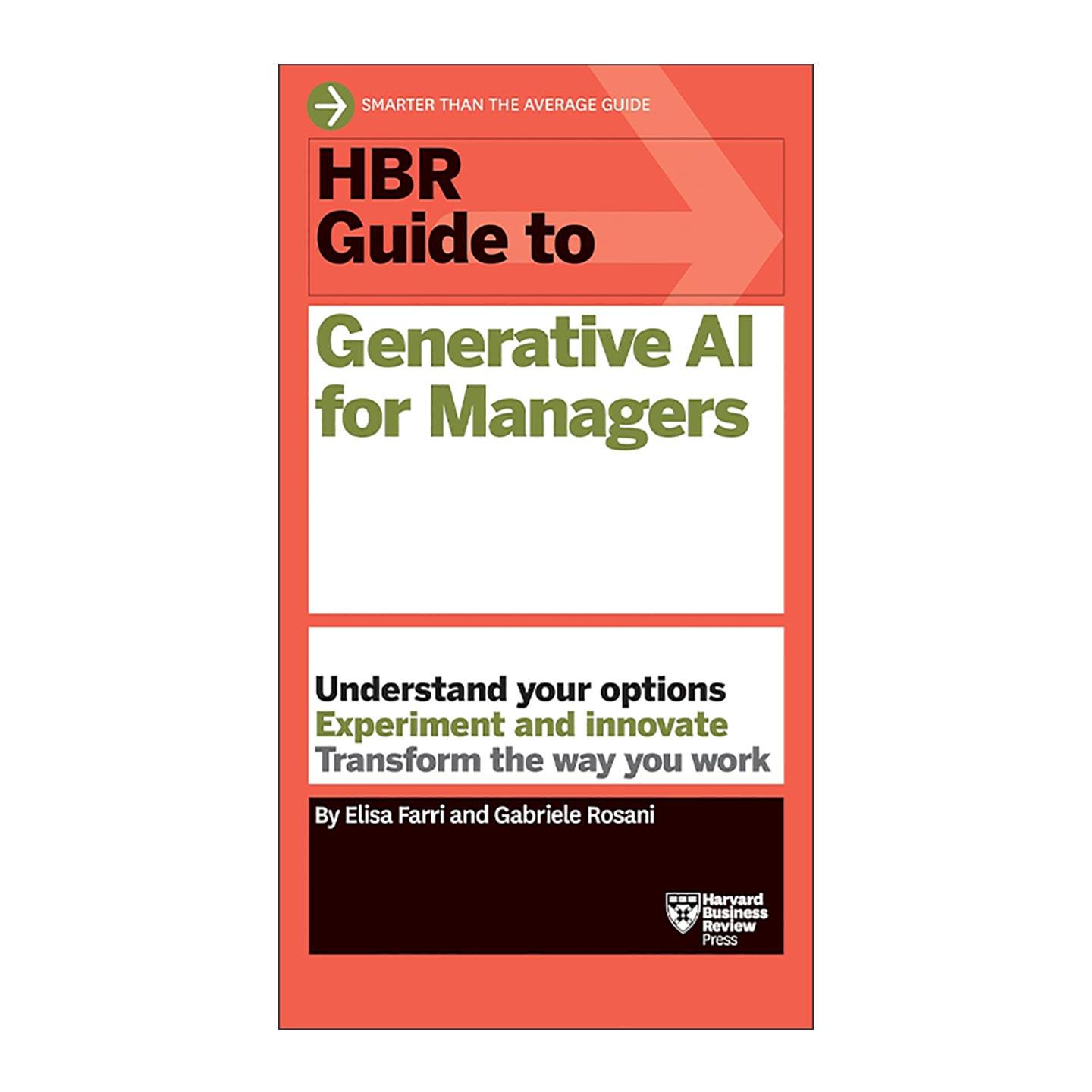 英文原版 HBR Guide to Generative AI for Managers 哈佛商业评论指南系列 管理者生成式人工智能 英文版 进口英语原版书籍