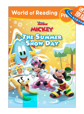 英文原版 World of Reading Mickey Mouse Funhouse 迪士尼阅读世界 米老鼠游乐园 夏日下雪天 分级读物 英文版 进口英语原版书籍