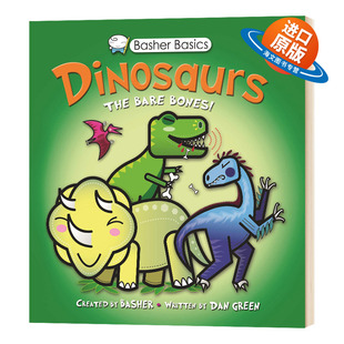 英文原版 进口英语书籍 英文版 Bare 科学书 恐龙 Bones Basics Basher 科普绘本 世界上酷酷 Dinosaurs STEM漫画版 The