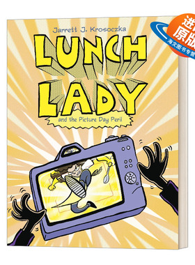 英文原版 Lunch Lady and the Picture Day Peril 食堂阿姨8 热血漫画 英文版 进口英语原版书籍