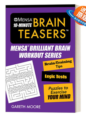 英文原版 Mensa 10-Minute Brain Teasers 门萨 10分钟脑力开发训练 英文版 进口英语原版书籍