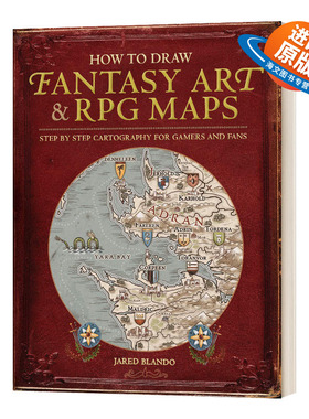 英文原版 How to Draw Fantasy Art and RPG Maps 如何绘制幻想艺术和RPG地图 英文版 进口英语原版书籍