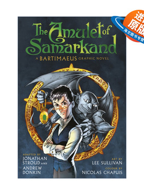 英文原版 The Amulet of Samarkand Graphic Novel 古都护符 漫画版 乔纳森·史特劳 路德灵异侦探社作者 英文版 进口英语原版书籍