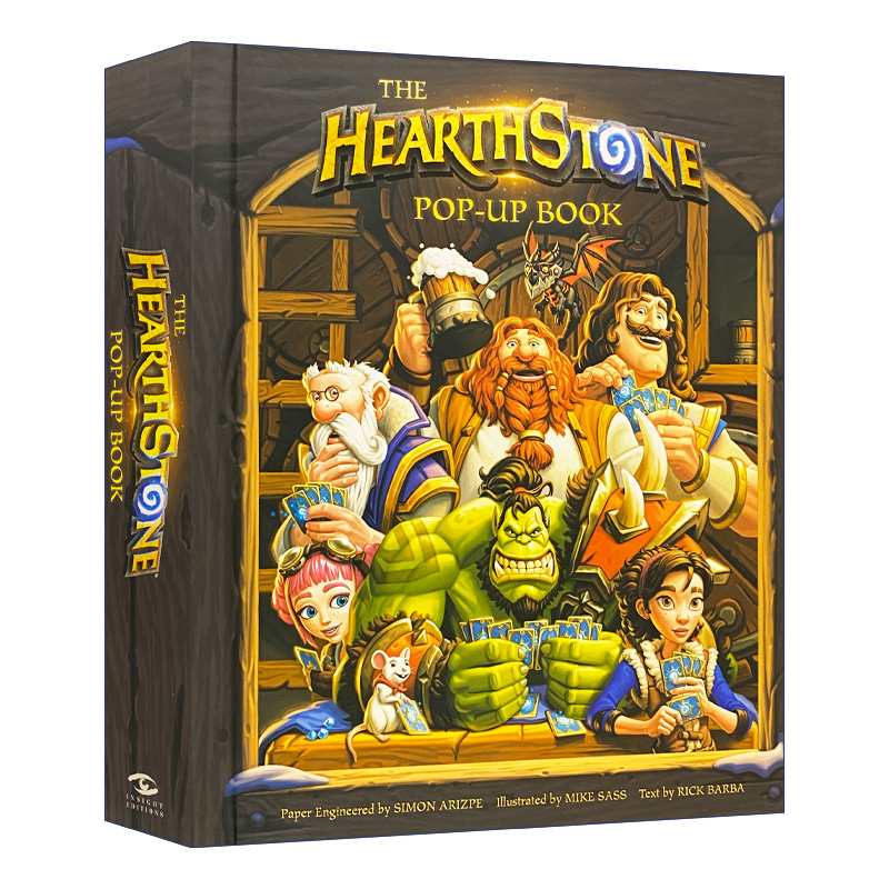 英文原版精装 The Hearthstone Pop-Up Book Mike Sass Insight Editions炉石传说立体书英文版进口英语原版书籍