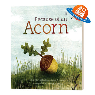 英文版 书籍儿童外文书 Because Acorn 因为一颗小种子 NRDC 进口英语原版 英文原版 低幼亲子故事绘本 精装