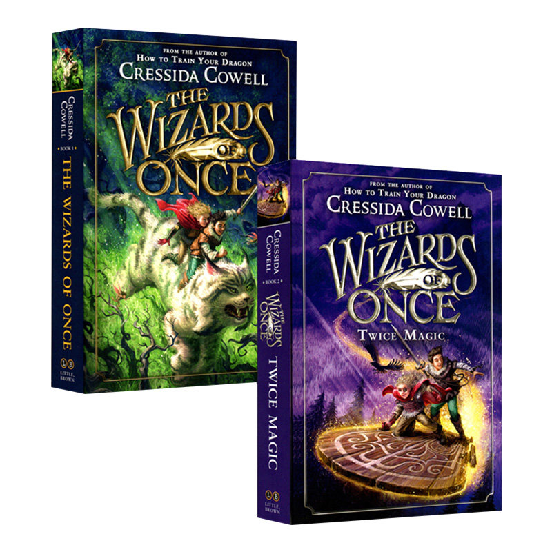 远古魔法师2册 英文原版 The Wizards of Once 英文版进口儿童章节奇幻小说 驯龙高手同作者 Cressida Cowell 青少年英语课外读物怎么看?